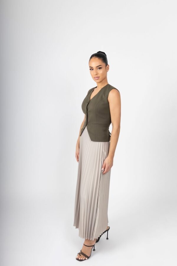 MIA Sea Fome Plisse Skirt - Image 2