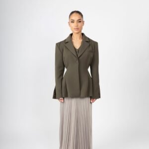 Tailored Blazer - Olive Green