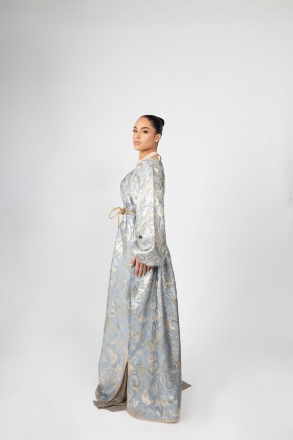 JOLIE BROCARD CAFTAN - Ash Blue - Image 4
