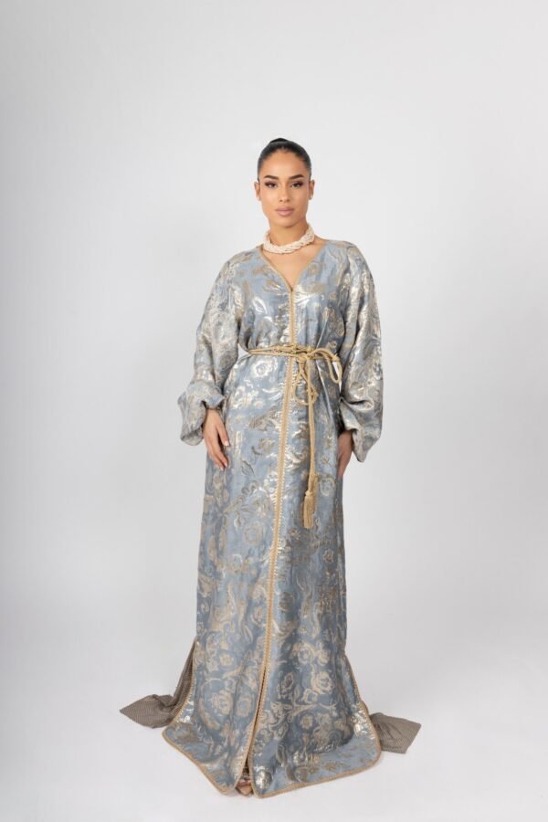 JOLIE BROCARD CAFTAN - Ash Blue