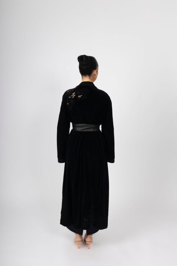 MIA LEATHER WRAP BELT - Black - Image 3