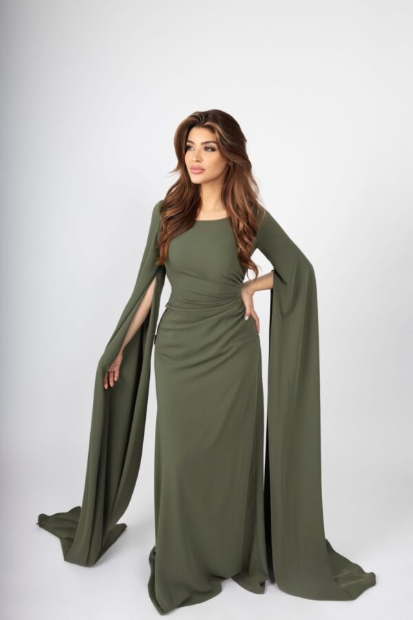 SILA Dress - Olive Green - Image 3
