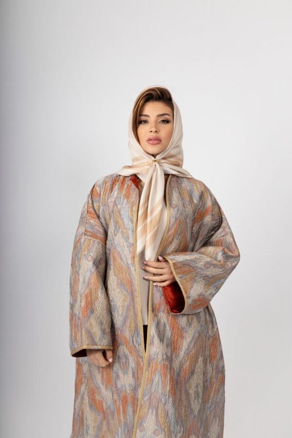 SABREEN SILK SCARVE - Champagne - Image 4