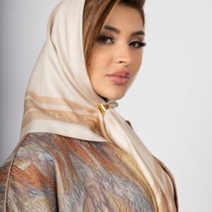 SABREEN SILK SCARVE - Champagne