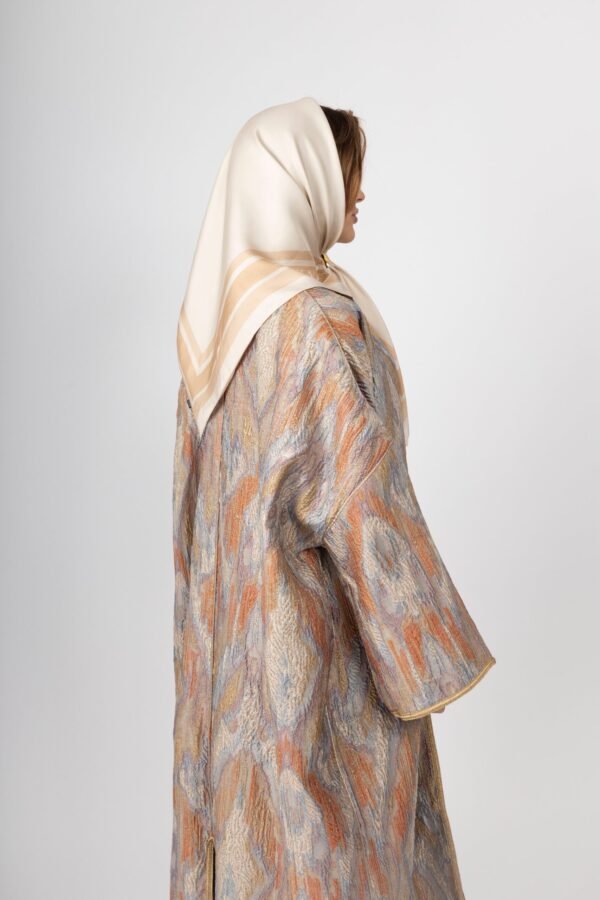 SABREEN SILK SCARVE - Champagne - Image 5